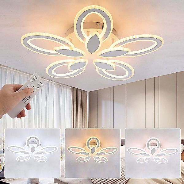 LETGOSPT Deckenleuchte 30W/80W LED Deckenleuchte Wohnzimmer günstig online kaufen