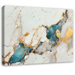 Wallarena Leinwandbild Abstrakt Marmor Grau Leinwand günstig online kaufen