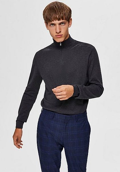 Selected Troyer SLHBERG HALF ZIP CARDIGAN NOOS Baumwolle, regular fit günstig online kaufen