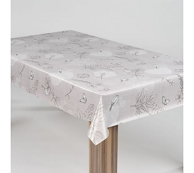 laro Tischdecke laro Wachstuch-Tischdecke Wachstischdecke Schmetterling Vog günstig online kaufen
