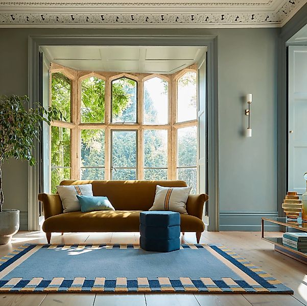 FLAIR RUGS Wollteppich "Kai Wool Border" rechteckig 10 mm Höhe Kai Wool Bor günstig online kaufen