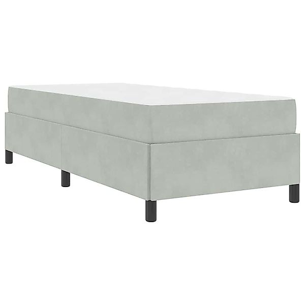 vidaXL Bett Bettgestell Hellgrau und Grau günstig online kaufen