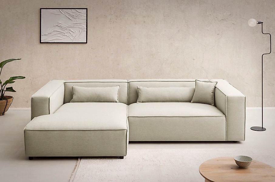 LeGer Home by Lena Gercke Ecksofa "PIARA XXL, Big-Sofa in Cord oder Leineno günstig online kaufen