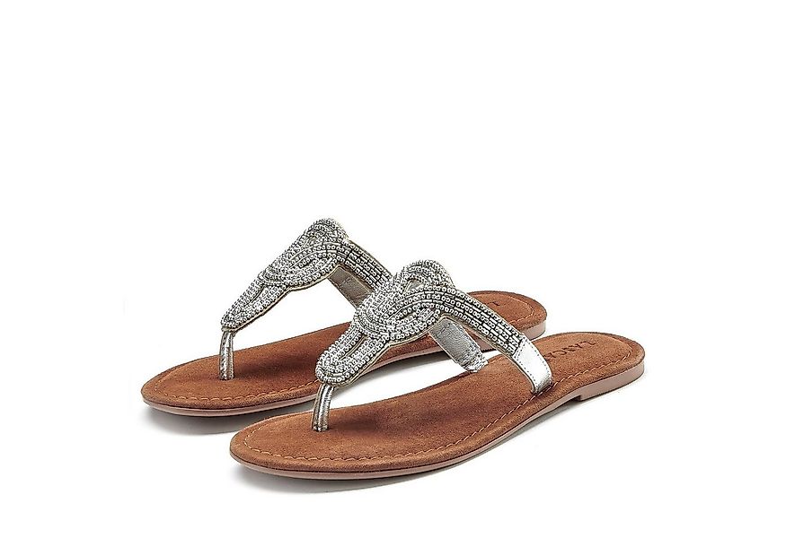 LASCANA Sandale, Pantolette, Sommerschuh, Zehentrenner mit Zierperlen und s günstig online kaufen