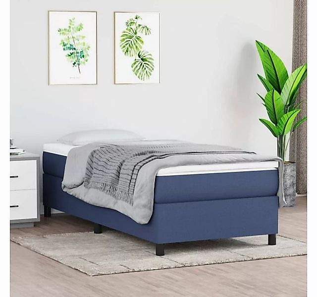 furnicato Bett Bettgestell Blau 80x200 cm Stoff günstig online kaufen