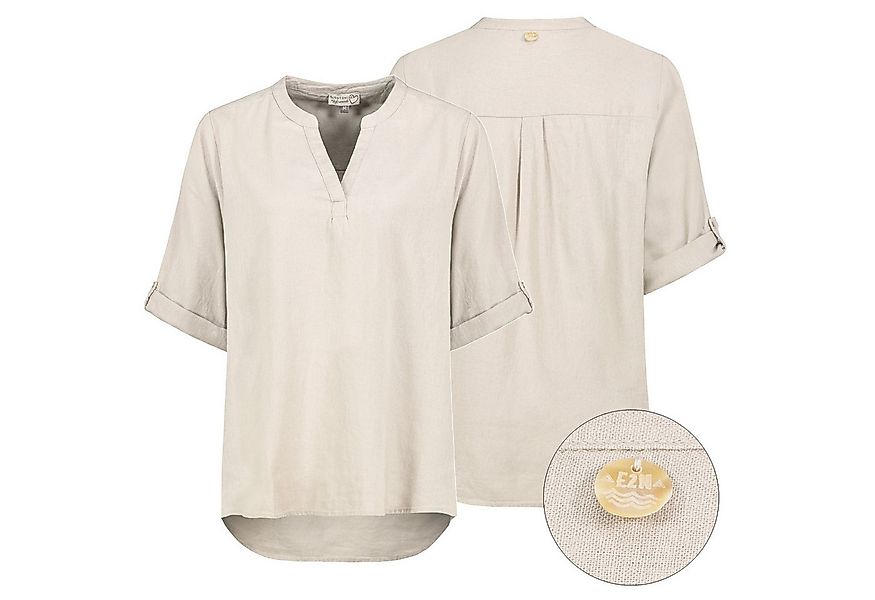 Eight2Nine Hemdbluse Eight2nine Damen Leinen Bluse atmungsaktiv Kurzarmblus günstig online kaufen