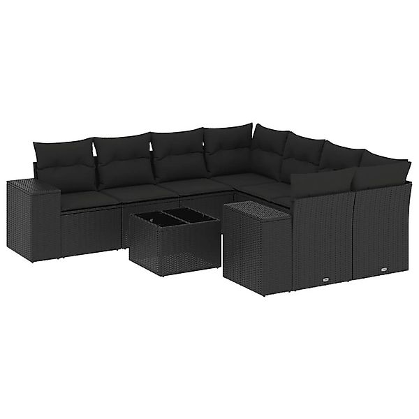 vidaXL Gartenlounge-Set 9-tlg. Garten-Sofagarnitur mit Kissen günstig online kaufen