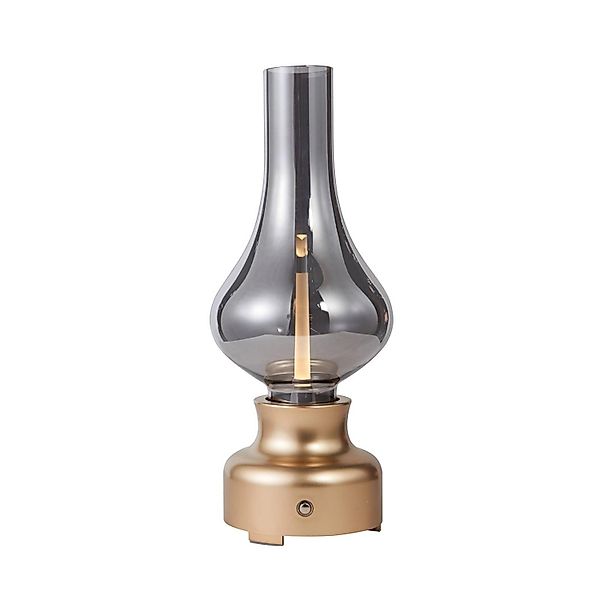 Lindby LED Tischlampe Maxentius 10020090 Dimmbar Vintage Industriell in Alu günstig online kaufen