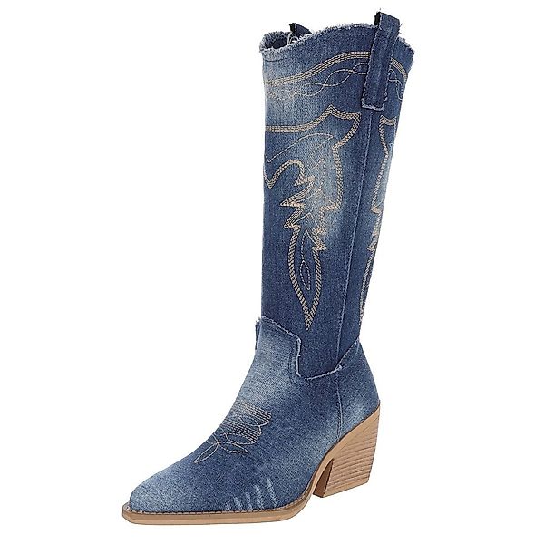 Ital-Design Damen Cowboyboots Western Sommerboots (88843842) günstig online kaufen