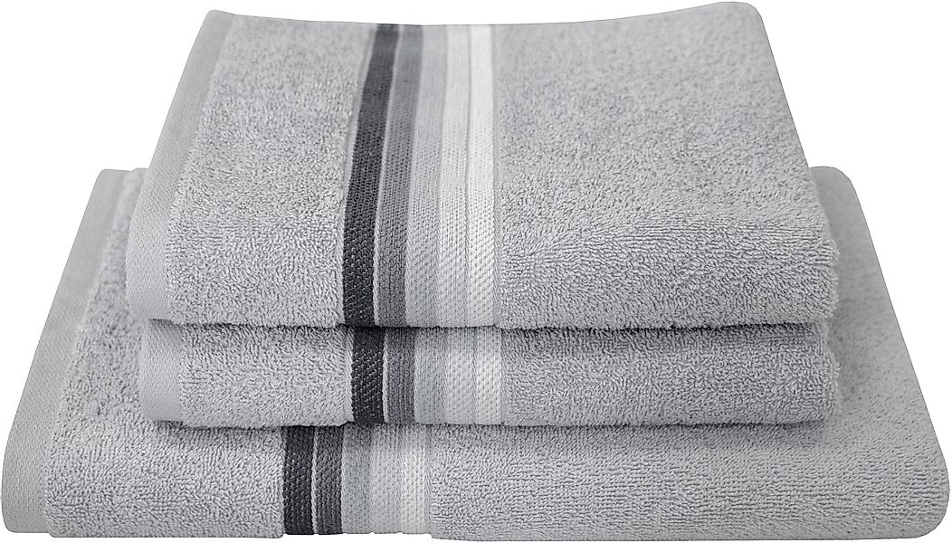 Dyckhoff Handtuch Set »Chenille«, Set, 3 tlg., Frottier, Set beinhaltet: 2x günstig online kaufen