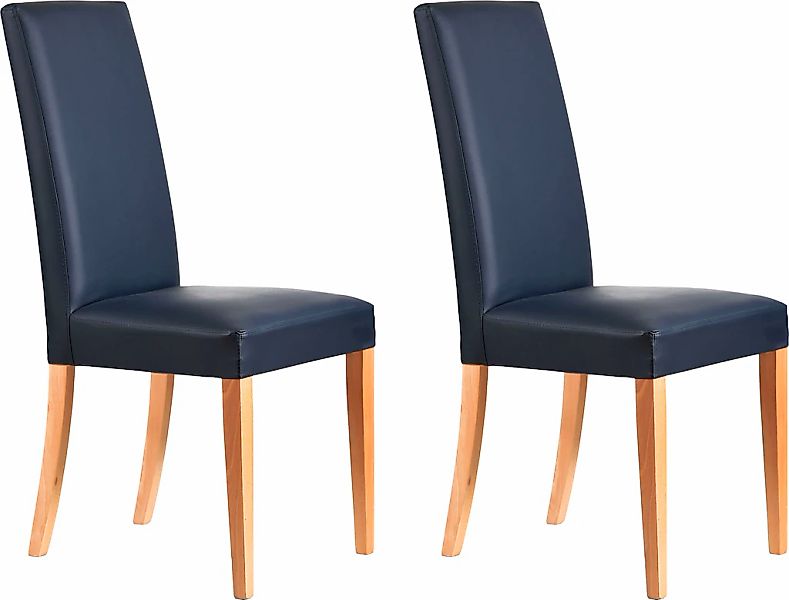 Home affaire Polsterstuhl "Java" (Set) 2 Stk. Kunstleder Gestell aus Massiv günstig online kaufen