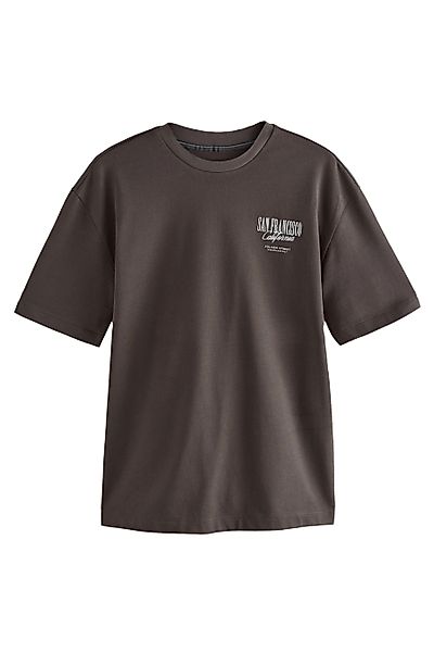 Next T-Shirt Relaxed Fit, schweres T-Shirt günstig online kaufen