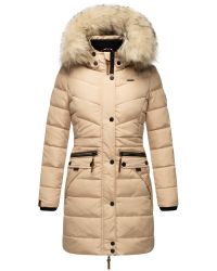 Navahoo Steppmantel "Paula" stylischer Winter Parka m. edlem Fellimitat günstig online kaufen