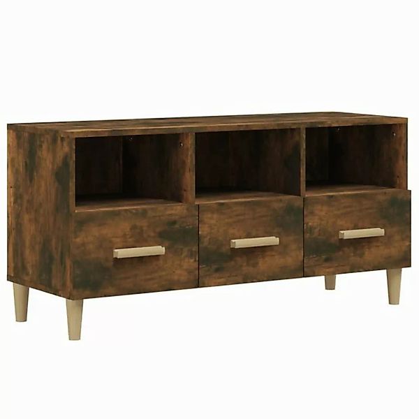 furnicato TV-Schrank Räuchereiche 102x36x50 cm Holzwerkstoff (1-St) günstig online kaufen