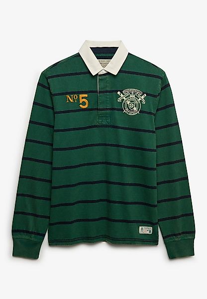 Superdry Langarmshirt DOUBLE EMBLEM STRIPE RUGBY günstig online kaufen