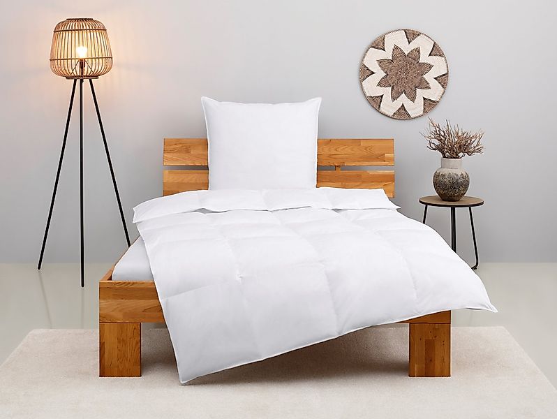 Home affaire Kunstfaserbettdecke + Kopfkissen Taylore Set: 1 Bettdecke 135x günstig online kaufen