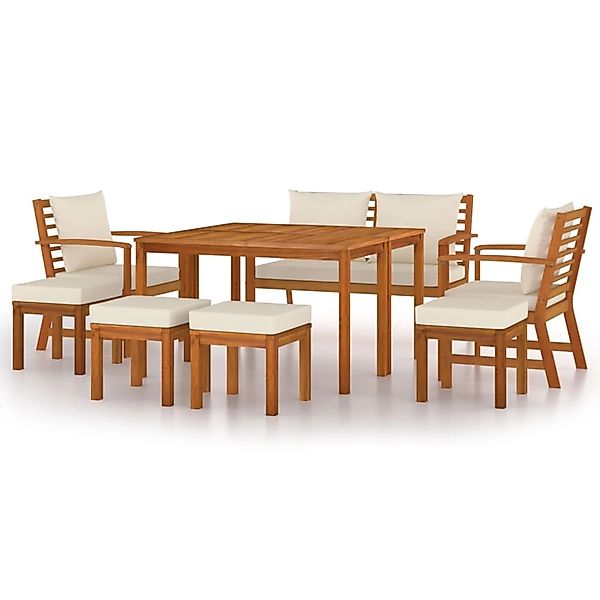 vidaXL Garten-Essgruppe 9-tlg. Garten-Essgruppe mit Kissen günstig online kaufen