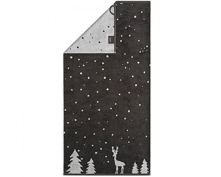 Cawö Badetücher Duschtuch Winter Edition Rudi im Schnee Basalt Platin (70x1 günstig online kaufen