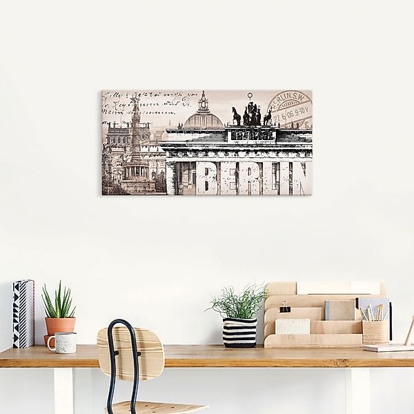 Artland Wandbild "Berlin II", Deutschland, (1 St.), als Leinwandbild, Poste günstig online kaufen