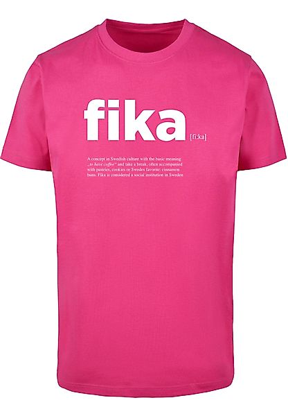 MisterTee Kurzarmshirt "MisterTee Herren Fika Definition Tee" 1 Stk. tlg. günstig online kaufen
