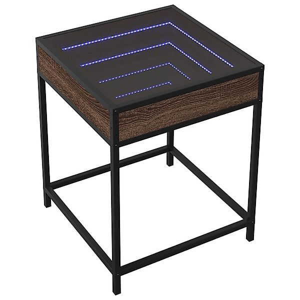 vidaXL Couchtisch Couchtisch mit Infinity-LED Braun günstig online kaufen