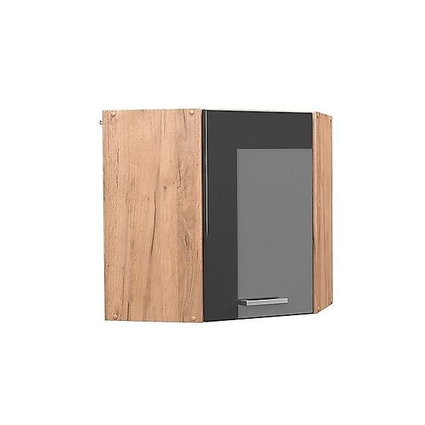 Vicco Eckhängeschrank R-Line Anthrazit Hochglanz/Goldkraft Eiche 57 cm günstig online kaufen