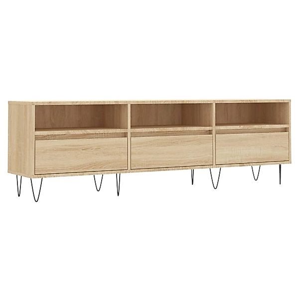 vidaXL TV-Schrank Sonoma-Eiche 150x30x44,5 cm Holzwerkstoff 831279 günstig online kaufen