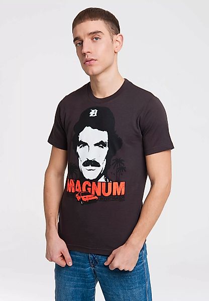 LOGOSHIRT T-Shirt "MAGNUM", mit großem Front-Print günstig online kaufen