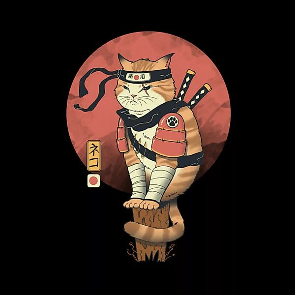 Poster / Leinwandbild - Shinobi Cat günstig online kaufen
