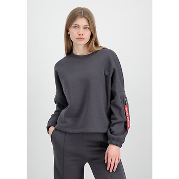 Alpha Industries  Sweatshirt X-Fit Label OS Sweater - vintage grey günstig online kaufen