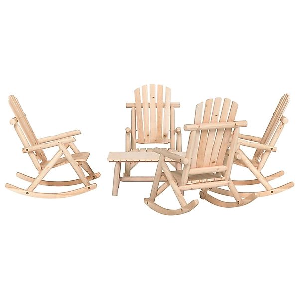 vidaXL 5-Tlg Garten-Lounge-Set Massivholz Fichte 3185531 günstig online kaufen