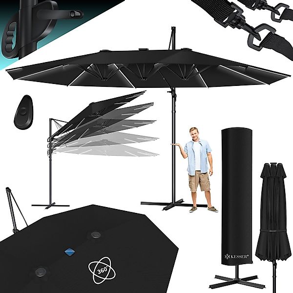 KESSER Sonnenschirm, Sonnenschirm Doppelsonnenschirm 4,6m x günstig online kaufen