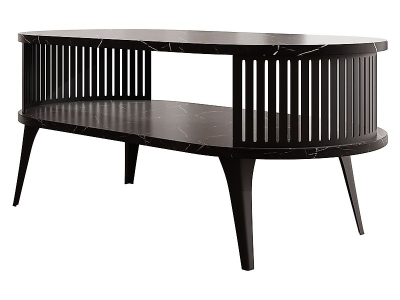 MIRJAN24 Couchtisch Roenni Oval (mit Regal), günstig online kaufen