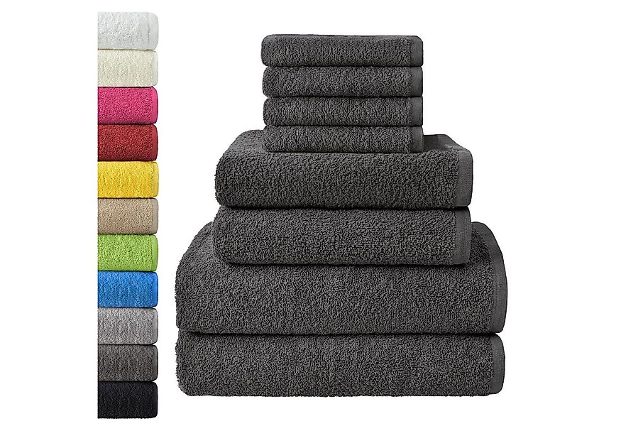 NatureMark Handtuch Set 8er Frottier Handtuch Set, 100% Baumwolle (8-St), 4 günstig online kaufen