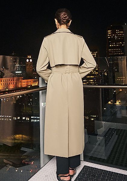 Cupshe Trenchcoat Khaki-farbener Zweireiher-Trenchcoat günstig online kaufen