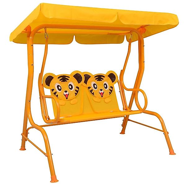 vidaXL Hollywoodschaukel Kinder-Hollywoodschaukel Gelb 115 x günstig online kaufen