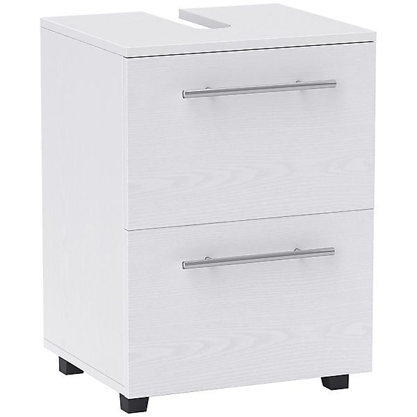HOMCOM Waschbeckenunterschrank Spanplatte 41,5L x 35,5B x 59H cm Weiß günstig online kaufen