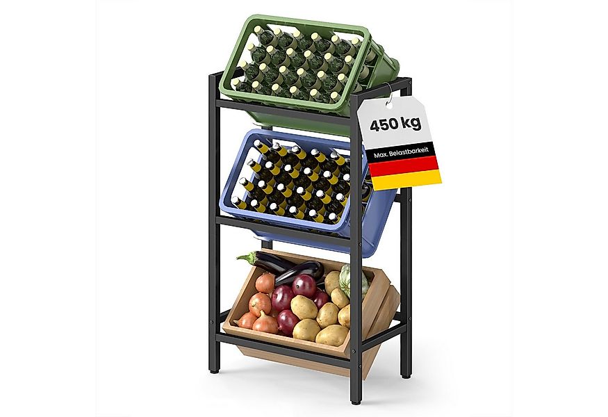 SONGMICS Flaschenregal Getränkekistenregal Aufbewahrungsregal Getränkeregal günstig online kaufen