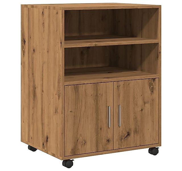 vidaXL Aktenschrank Rollschrank Artisan-Eiche 60x48x81 cm Holzwerkstoff (1- günstig online kaufen