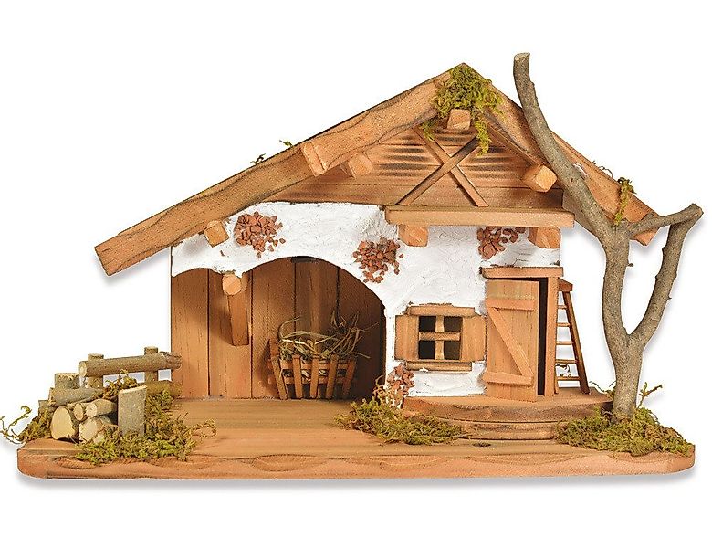 RIFFELMACHER & WEINBERGER Krippen-Zubehör Weihnachtskrippe 'Buchsalm' mit L günstig online kaufen