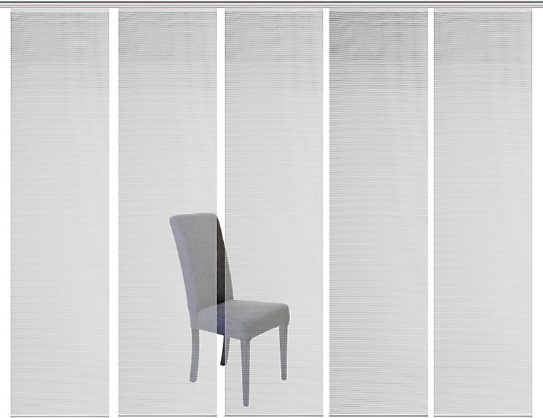 Vision S Schiebegardine "5ER SET ROM" Paneelwagen 5 Stk. tlg. HxB: 260x60, günstig online kaufen