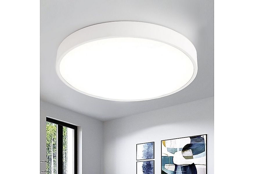 style home LED Deckenleuchte Runde Deckenlampe aus Metall, Warmweiß 3000K o günstig online kaufen