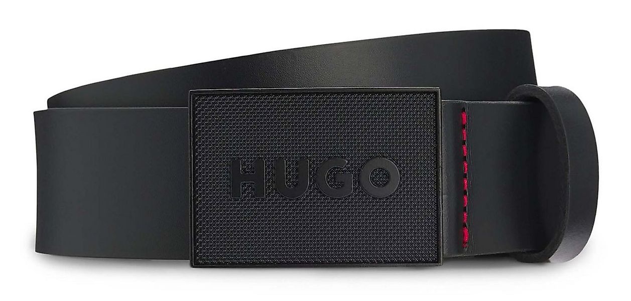 HUGO Synthetikgürtel Gethon Sz35 Leather Belt aus echtem Büffelleder günstig online kaufen