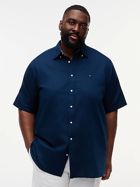 Tommy Hilfiger Big & Tall Kurzarmhemd "BT- LINEN BLND SOLID" Große Größen, günstig online kaufen