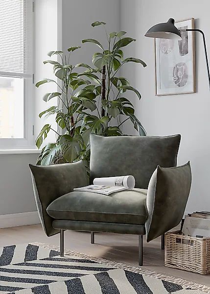 andas Sessel »Stine Cocktailsessel«, Besonderes Design durch Kissenoptik un günstig online kaufen