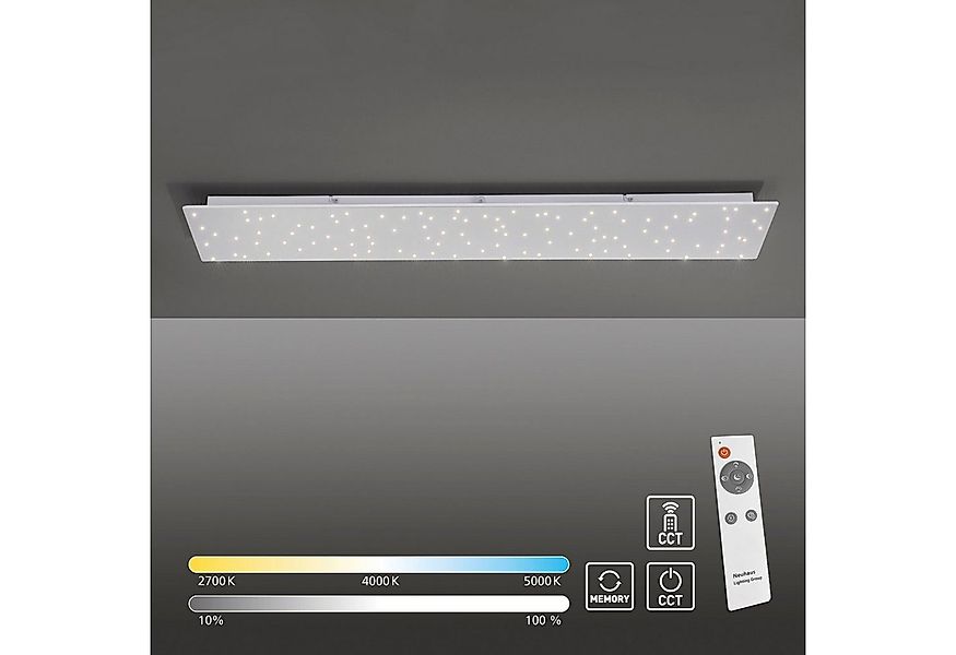 JUST LIGHT Deckenleuchte SPARKLE, CCT - über Fernbedienung, Fernbedienung, günstig online kaufen