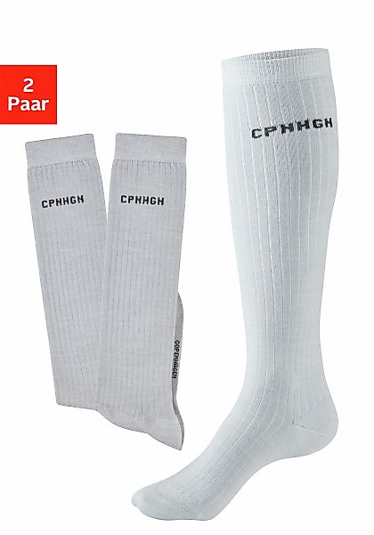 Copenhagen Studios Kniestrümpfe, (Packung, 2 Paar), mit weicher wärmender W günstig online kaufen