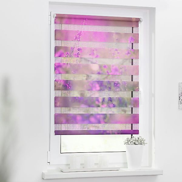 LICHTBLICK ORIGINAL Doppelrollo »Duo Rollo Motiv Blumenwiese«, Lichtschutz, günstig online kaufen