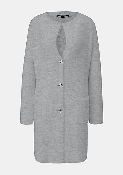 comma Strickjacke Lange Strickjacke mit aufgesetzten günstig online kaufen