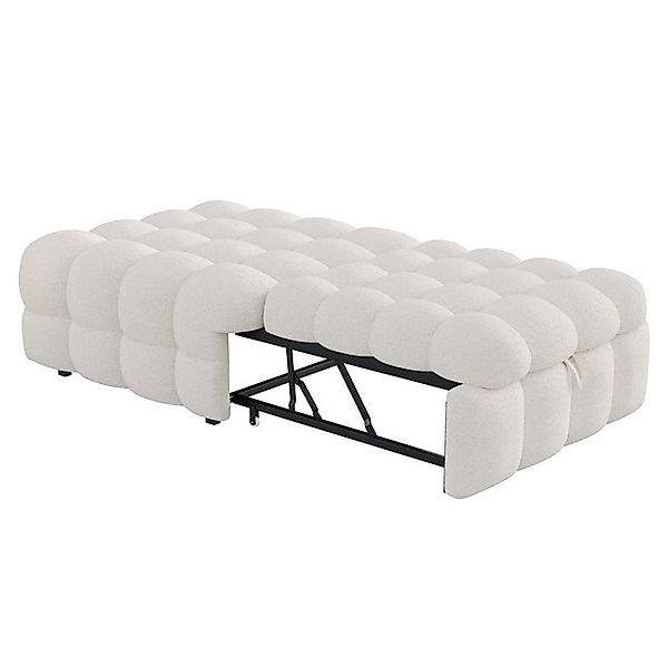 MODFU Schlafsofa Ausziehbarer Fußhocker & Daybett, 2-in-1 Polsterbett mit T günstig online kaufen